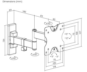 TELEVIZORA VAI MONITORA STIPRINĀJUMS BRATECK-LDA21-112 BRATECK TELEVIZORA VAI MONITORA STIPRINĀJUMS BRATECK-LDA21-112 BRATECK