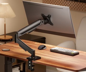 MONITORIAUS STALO LAIKIKLIS SU DUJINE SPYRUOKLE BRATECK-LDT97-C012 BRATECK