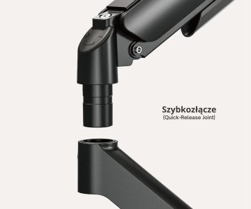 MONITORIAUS STALO LAIKIKLIS SU DUJINE SPYRUOKLE BRATECK-LDT97-C012 BRATECK