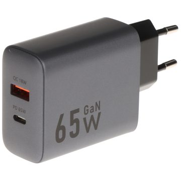 USB TĪKLA LĀDĒTĀJS CHAR-X199B-65W-GAN GaN Delta PowerUSB TĪKLA LĀDĒTĀJS CHAR-X199B-65W-GAN GaN Delta Power