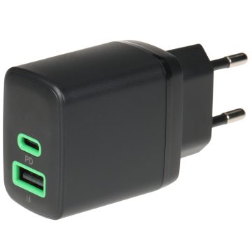 USB MAINS CHARGER PowerSource Duo30 CHARB-GC-30AC-B Green CellUSB MAINS CHARGER PowerSource Duo30 CHARB-GC-30AC-B Green Cell