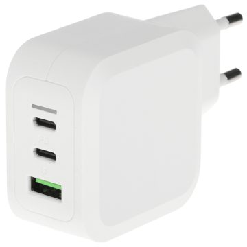 USB TĪKLA LĀDĒTĀJS CHARGC08W GaN Green CellUSB TĪKLA LĀDĒTĀJS CHARGC08W GaN Green Cell