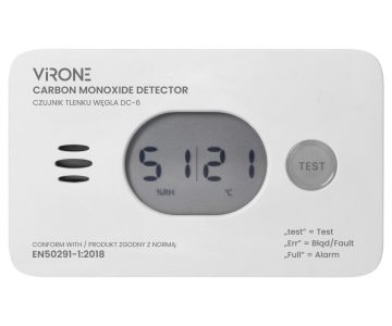 OGLEKĻA MONOKSĪDA (OGLEKĻA MONOKSĪDA) UN DŪMU DETEKTORU KOMPLEKTS DC-7 Virone