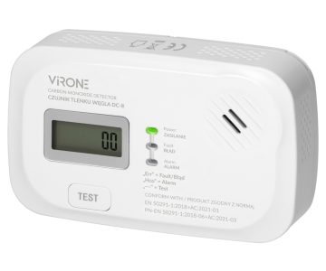 ДЕТЕКТОР УГАРНОГО ГАЗА (ДЫМА) DC-8 Virone