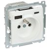 ATSEVIŠĶA KONTAKTLIGZDA AR USB ADAPTERI DGZ1ZUSB2CA.01/11-SIMON54 Premium 230 V 16 A