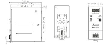 SLĒGIERĪCES ADAPTERIS DRF-24V480W1GBA FORCE-GT (1 FĀZE) Delta Electronics