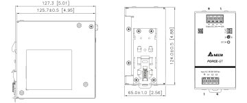 SLĒGIERĪCES ADAPTERIS DRF-24V480W3GBA FORCE-GT (3 FĀZES) Delta Electronics