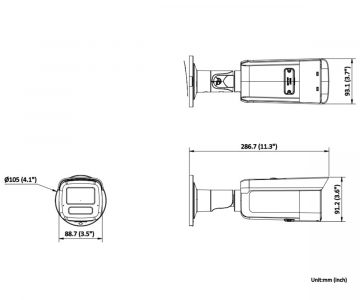 IP KAMERA DS-2CD2T43G2-LIS2U/SL(2.8MM)/PL Smart Hybrid Light AcuSense - 4&nbsp;Mpx Hikvision