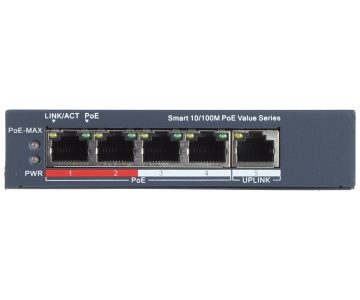 POE SWITCH DS-3E1105P-EI/M-V2 4-PORTU Hikvisioon