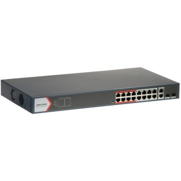 SWITCH POE DS-3E1318P-EI(B) 16-PORTU SFP Hikvision