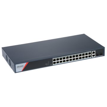 SWITCH POE DS-3E1528HP-SI-24P2T2F 24-PORTU SFP Hikvision