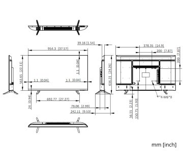 MONITORS HDMI, VGA, AUDIO, USB DS-D5043F3-1V0S 43 " Hikvision MONITORS HDMI, VGA, AUDIO, USB DS-D5043F3-1V0S 43 " Hikvision