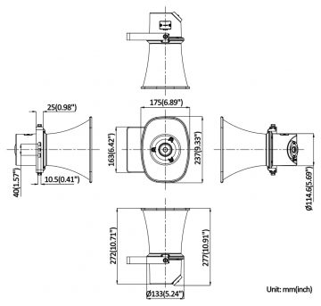TĪKLA SIGNĀLTAURE DS-QAZ1307G1T-E(C) 7&nbsp;W IP67 Hikvision