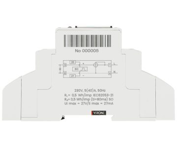 ELEKTROENERĢIJAS SKAITĪTĀJS EM-8 VIENFĀZES, ANALOGS Virone