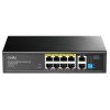 SWITCH POE FS1010P 8-PORTU CUDY