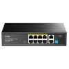 КОММУТАТОР POE FS1010PG 8-ПОРТОВЫЙ CUDY