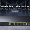 SWITCH POE FS1026PS1 24-PORTU SFP CUDY