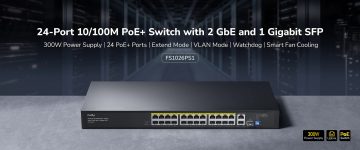 SWITCH POE FS1026PS1 24-PORTU SFP CUDY