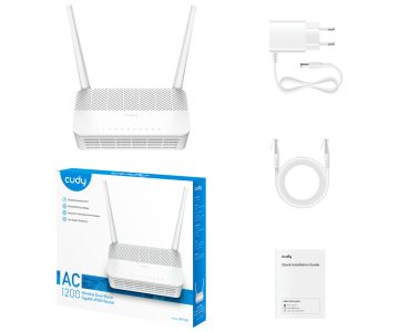 ROUTER GP1200 Wi-Fi 5 GPON/EPON 2.4 GHz, 5 GHz 300 Mbps + 867 Mbps CUDY