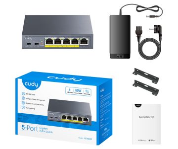 SWITCH POE GS1005P 4-PORTU CUDY