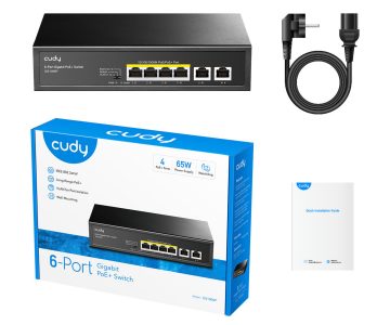 SWITCH POE GS1006P 4-PORTU CUDY