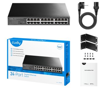 SWITCH   GS1024 24-PORTU CUDY