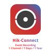 PROGRAMMATŪRAS LICENCE HC-EVENTRECORDING/7DAY/1CH/1Y Hikvision PROGRAMMATŪRAS LICENCE HC-EVENTRECORDING/7DAY/1CH/1Y Hikvision