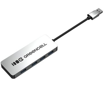 HUB USB 3.0 IESLĒGŠANAS HUB-GC-A4A - USB-A Greencell