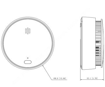DŪMU DETEKTORS HY-SA30A WISUALARM