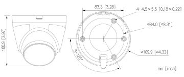 IP KAMERA IPC-HDW1439V-A-IL-0280B-BLACK Smart Dual Light - 4 Mpx 2.8 mm DAHUA