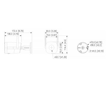 IP KAMERA IPC-HFW1339DTK1-SAW-IL-0280B Wi-Fi 6 Smart Dual Light - 3 Mpx 2.8 mm DAHUA