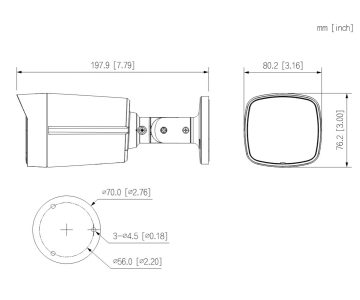 IP KAMERA IPC-HFW2449TL-S-LED-0600B-PRO WizSense WizColor - 4 Mpx 6 mm DAHUA