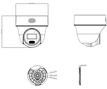 ĀRĒJĀ IP ROTĀCIJU KAMERA IPC-PT1439H-PV-0280B Smart Dual Light - 4 Mpx 2.8 mm DAHUA