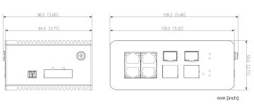 INDUSTRIĀLAIS PĀRSLĒGS   IS4207-4GT-120 5-PORTU + 2 x SFP DAHUA