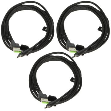 KABEĻU KOMPLEKTS KABGCSET03 Ray 3 x 2.0 m Green CellKABEĻU KOMPLEKTS KABGCSET03 Ray 3 x 2.0 m Green Cell