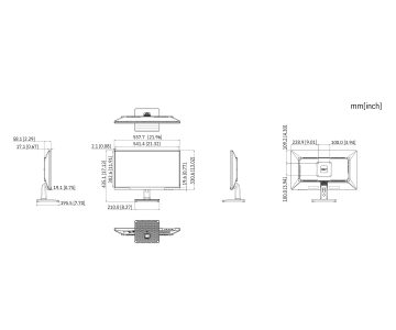 MONITORS HDMI, DP, AUDIO LM25-B211B 24.5 " - Full HD DAHUA