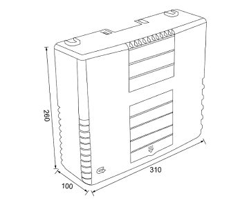КОММУТАТОР POE LN-SGF822-120W-O 8-ПОРТОВЫЙ + SFP IP65 LANON