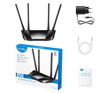 PIEKĻUVES PUNKTS 4G LTE +ROUTER LT400 2.4 GHz 300 Mbps CUDY