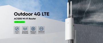 PIEKĻUVES PUNKTS 4G LTE +ROUTER LT500 OUTDOOR 2.4 GHz, 5 GHz 867 Mbps + 300 Mbps CUDY