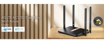 PIEKĻUVES PUNKTS 4G LTE +ROUTER LT500D 2.4 GHz, 5 GHz, 300 Mbps + 867 Mbps CUDY