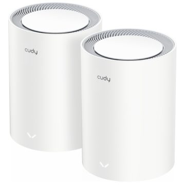 WI-FI MĀJAS SISTĒMA MESH M3000(2-PACK) V2.0 Wi-Fi 6 2.4 GHz, 5 GHz, 574 Mbps + 2402 Mbps CUDYWI-FI MĀJAS SISTĒMA MESH M3000(2-PACK) V2.0 Wi-Fi 6 2.4 GHz, 5 GHz, 574 Mbps + 2402 Mbps CUDY