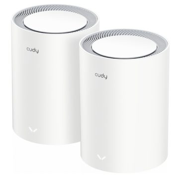 WI-FI MĀJAS SISTĒMA MESH M3000(2-PACK) Wi-Fi 6 2.4 GHz, 5 GHz, 574 Mbps + 2402 Mbps CUDYWI-FI MĀJAS SISTĒMA MESH M3000(2-PACK) Wi-Fi 6 2.4 GHz, 5 GHz, 574 Mbps + 2402 Mbps CUDY