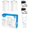 WI-FI MĀJAS SISTĒMA MESH M3000(2-PACK) Wi-Fi 6 2.4 GHz, 5 GHz, 574 Mbps + 2402 Mbps CUDY