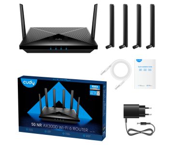 PIEKĻUVES PUNKTS 5G +ROUTER P5 Wi-Fi 6, 2.4 GHz, 5 GHz ; 574 Mbps + 2402 Mbps CUDY