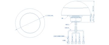ANTENA PR1KCO28 COMBO LTE GNSS Wi-Fi Teltonika
