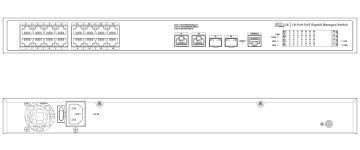 SWITCH POE S4220-16GT-240 16-PORTU SFP DAHUA