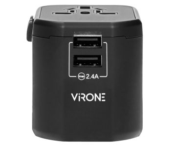 UNIVERSĀLAIS TĪKLA ADAPTERIS AR USB BAROŠANAS ADAPTERI TA-6 Virone