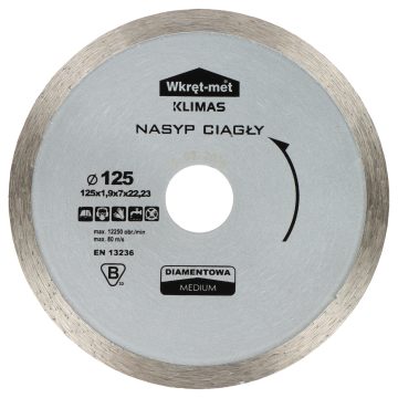 NEPĀRTRAUKTS DIMANTA ASMENS MITRAI GRIEŠANAI TDP-125M 125 mm WKRĘT-MET KLIMASNEPĀRTRAUKTS DIMANTA ASMENS MITRAI GRIEŠANAI TDP-125M 125 mm WKRĘT-MET KLIMAS