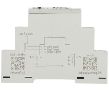 TEMPERATŪRAS DETEKTORS TEMP-SENSOR-DIN/BLEBOX Wi-Fi BleBox TEMPERATŪRAS DETEKTORS TEMP-SENSOR-DIN/BLEBOX Wi-Fi BleBox