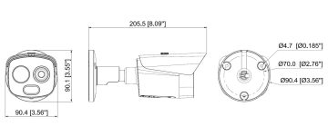 IP HIBRĪDA TERMOKAMERA TPC-BF1241-TB3F4-S2 3.5&nbsp;mm - 960p, 4&nbsp;mm - 4&nbsp;Mpx DAHUA